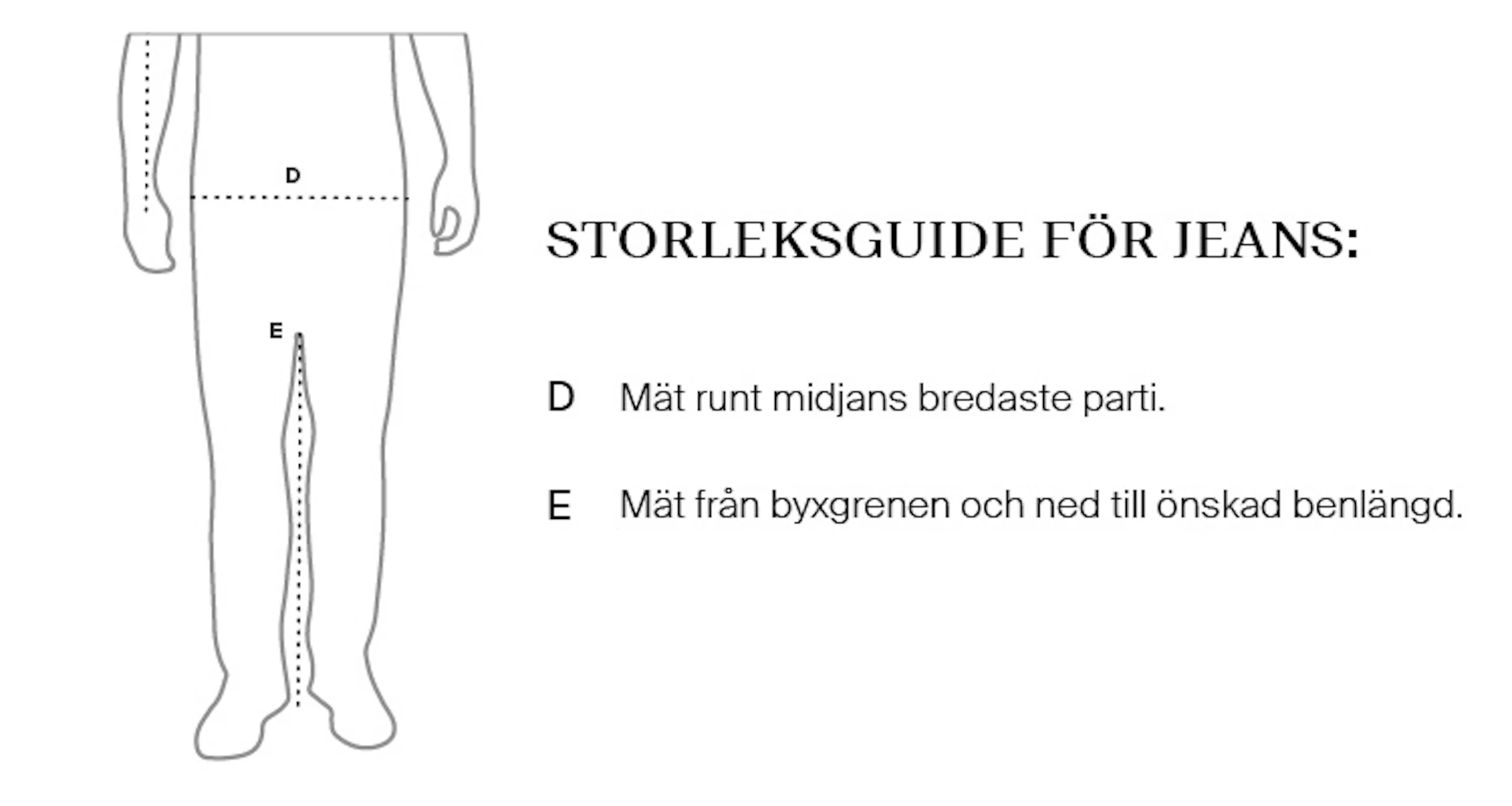 Hur man hittar rätt jeansstorlek illustration