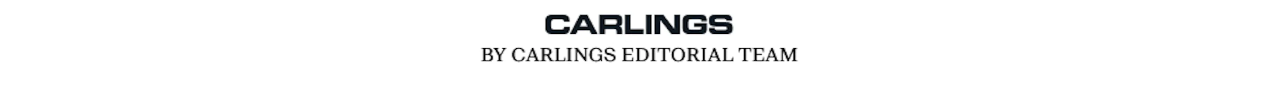 Carlings-logo mustalla tekstillä valkoisella taustalla, alla teksti "By Carlings Editorial Team".